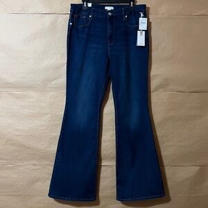 Good American | NWT Good Legs Flare Jeans High Rise Shaping Denim Size 14/32